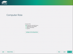 The new desktop selection dialog
